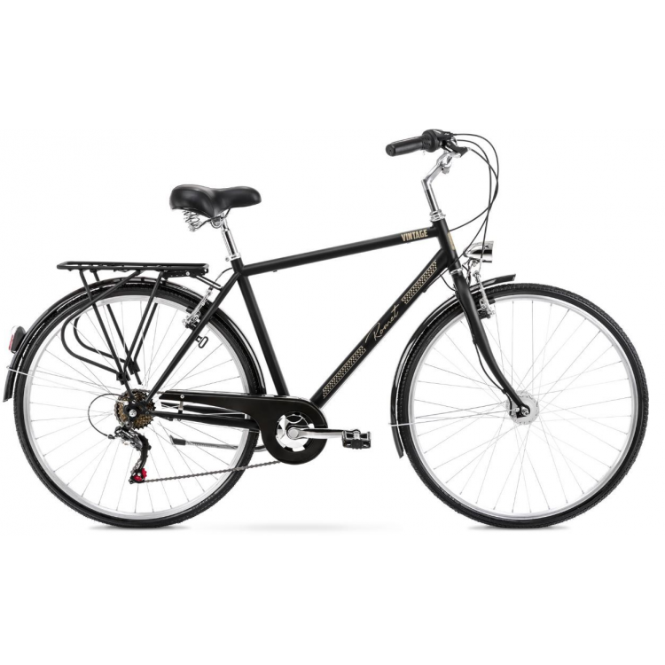 Mestský bicykel 28" Romet Vintage -hnedo-čierno-zlatý 18" 